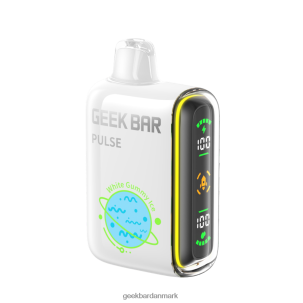 Geek Bar Pulse 15k engangs vape RXT24R68 hvid gummiis - Geek Bar Danmark